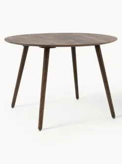 Mesa de comedor redonda de madera de roble Hatfield, Ø 110 cm