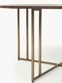 Mesa de comedor redonda de madera de mango Luca, tamaños diferentes