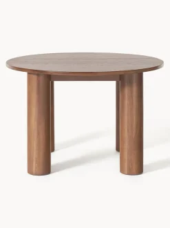 Mesa de comedor redonda de madera de roble Ohana, tamaños diferentes