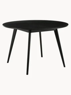 Mesa de comedor redonda de madera de caucho Yumi, Ø 115 cm