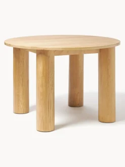 Mesa de comedor redonda de madera de roble Ohana, tamaños diferentes