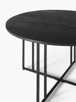 Mesa de comedor redonda de madera de mango Luca, tamaños diferentes