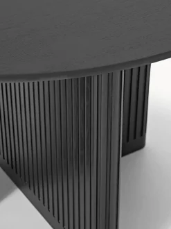 Mesa de comedor redonda de madera de roble Jolka, tamaños diferentes