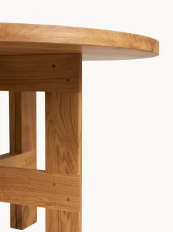 Mesa de comedor redonda de madera de roble Farmhouse, Ø 120 cm