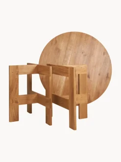 Mesa de comedor redonda de madera de roble Farmhouse, Ø 120 cm