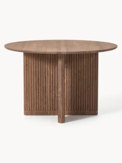 Mesa de comedor redonda de madera de roble Jolka, tamaños diferentes