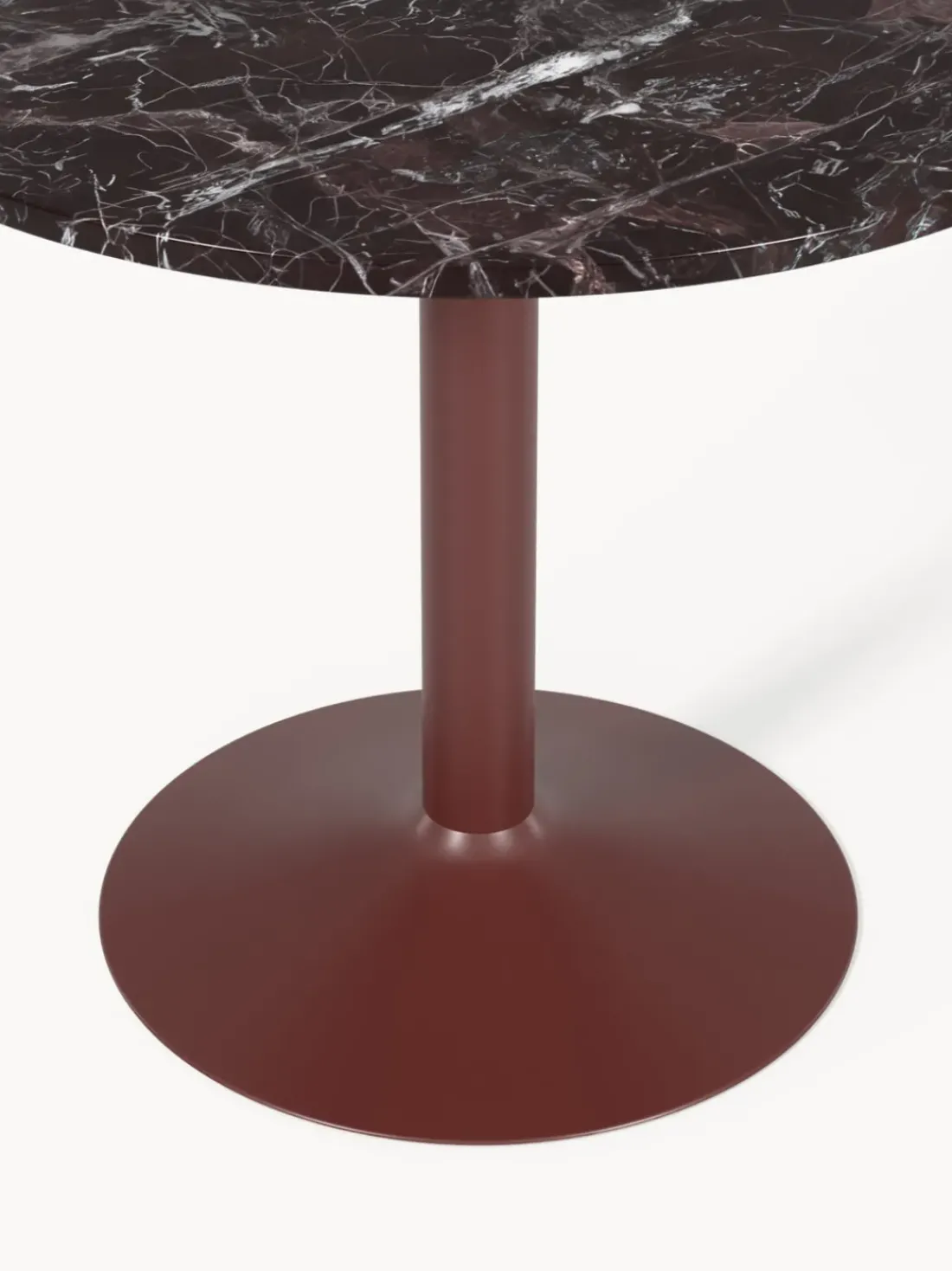 Mesa de comedor redonda de mármol Miley, tamaños diferentes