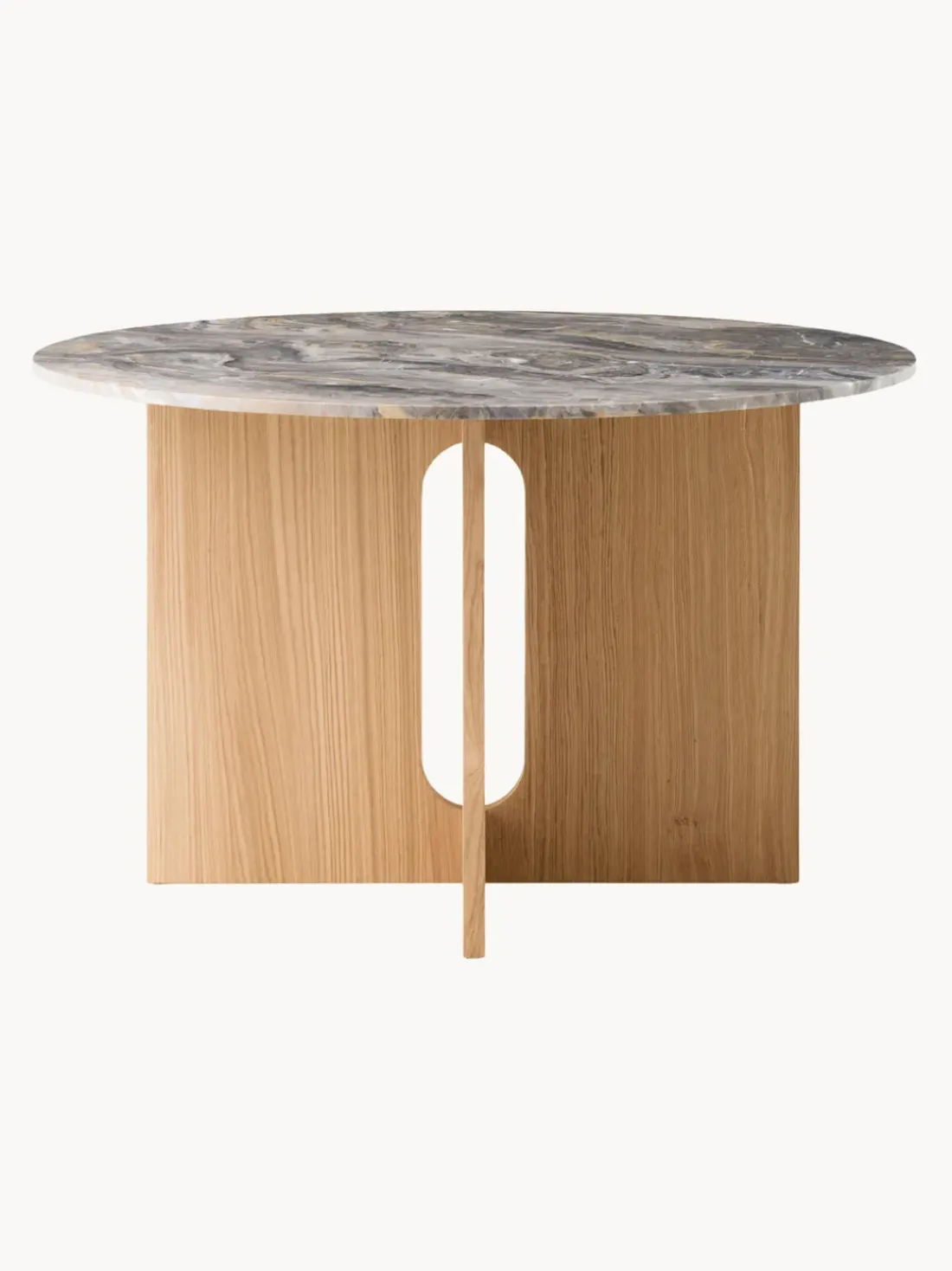 Mesa de comedor redonda de mármol Androgyne, Ø 120 cm