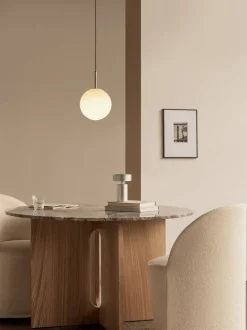 Mesa de comedor redonda de mármol Androgyne, Ø 120 cm