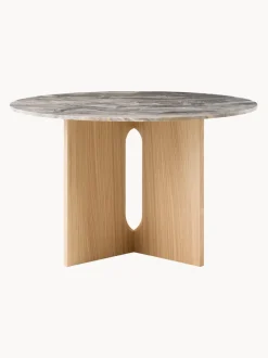 Mesa de comedor redonda de mármol Androgyne, Ø 120 cm