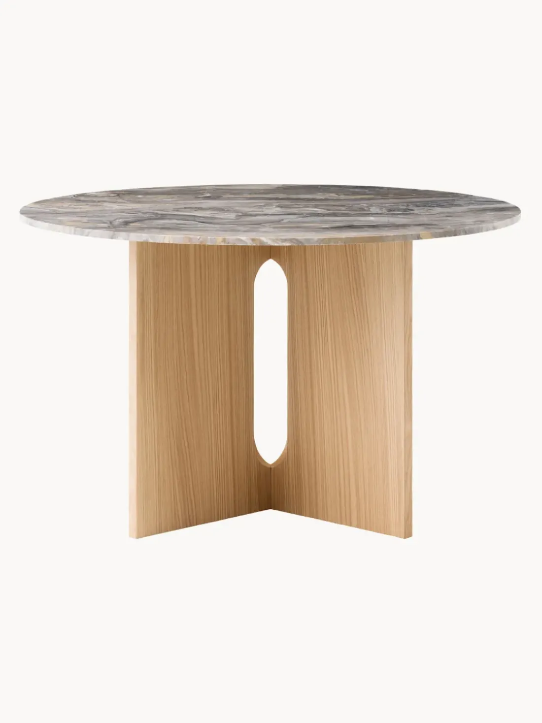 Mesa de comedor redonda de mármol Androgyne, Ø 120 cm