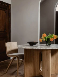 Mesa de comedor redonda de mármol Androgyne, Ø 120 cm