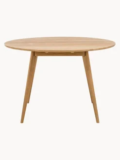 Mesa de comedor redonda de roble Yumi, Ø 115 cm