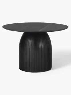 Mesa de comedor redonda Nelly con tablero de mármol Ø 115 cm