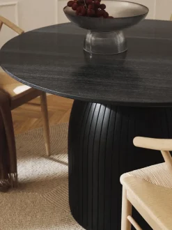 Mesa de comedor redonda Nelly con tablero de mármol Ø 115 cm