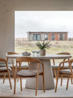 Mesa de comedor redonda Pedra, Ø 152 cm
