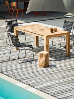 Mesa de jardín de madera de teca Stage, tamaños diferentes
