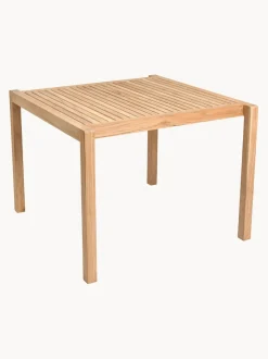 Mesa de jardín de madera de teca AH901, 100 x 99 cm