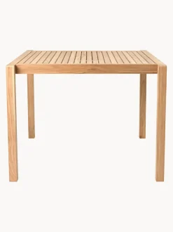 Mesa de jardín de madera de teca AH901, 100 x 99 cm