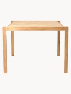 Mesa de jardín de madera de teca AH901, 100 x 99 cm