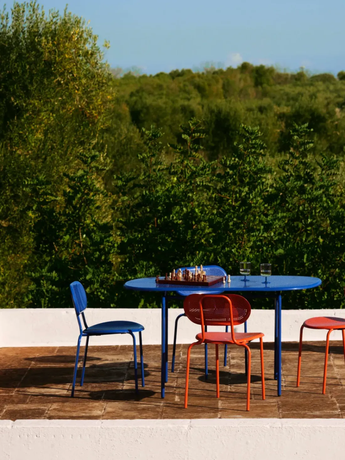 Mesa de jardín ovalada Kumi, tamaños diferentes