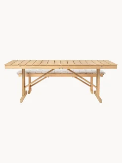 Mesa de jardín plegable de madera de teca BM1771, 195 x78 cm