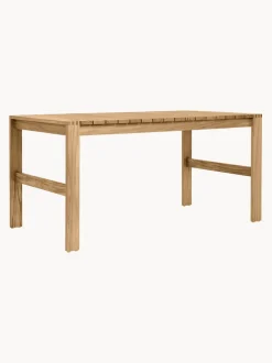 Mesa de jardín plegable de madera de teca BK15, 153 x 76 cm