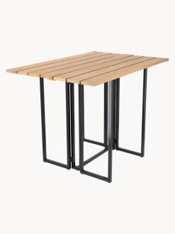 Mesa de jardín plegable de madera de teca Time, 100 x 69 cm