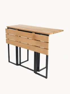 Mesa de jardín plegable de madera de teca Time, 100 x 69 cm