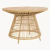 Mesa de jardín redonda de madera de teca Tavolo, Ø 110 cm