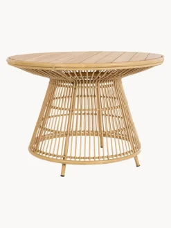 Mesa de jardín redonda de madera de teca Tavolo, Ø 110 cm