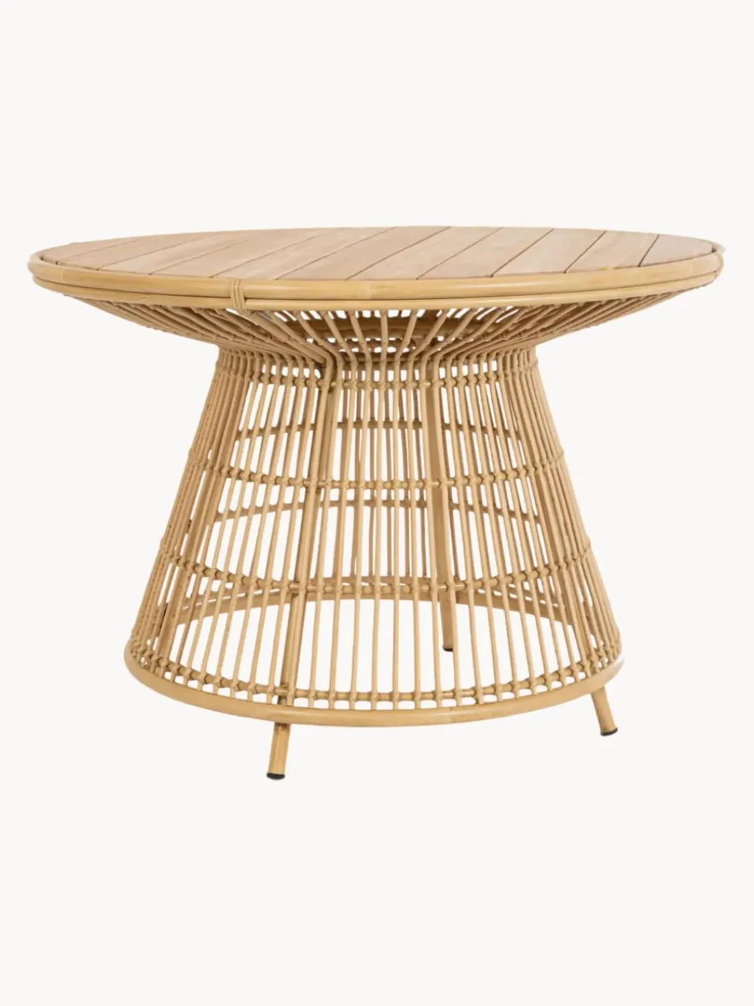 Mesa de jardín redonda de madera de teca Tavolo, Ø 110 cm