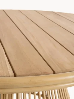 Mesa de jardín redonda de madera de teca Tavolo, Ø 110 cm