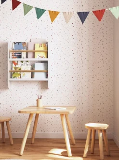 Mesa infantil de madera de caucho Dilcia