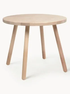 Mesa infantil redonda de madera de caucho Dilcia