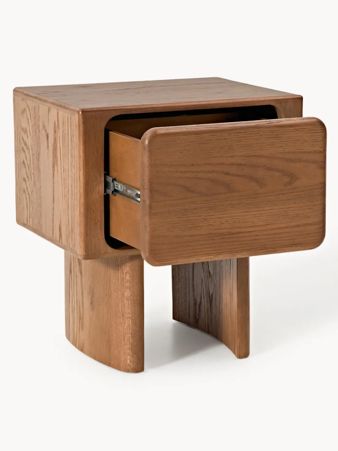 Mesita de noche de madera de roble Chandler