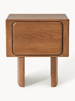 Mesita de noche de madera de roble Chandler