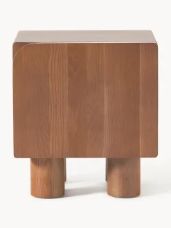 Mesita de noche de madera de roble Cadi