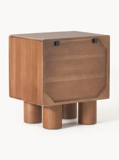 Mesita de noche de madera de roble Cadi