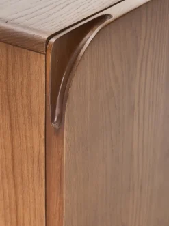 Mesita de noche de madera de roble Cadi