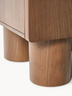 Mesita de noche de madera de roble Cadi