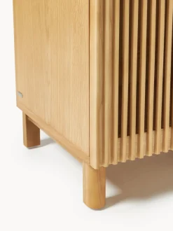 Mesita de noche de madera de roble Beyla