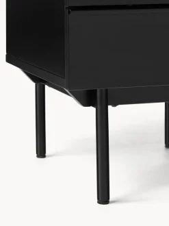 Mesita de noche de madera Elona