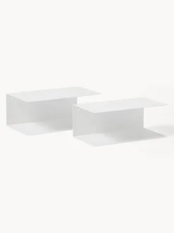 Mesitas de noche de pared de metal Neptun, 2 uds.