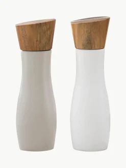 Molinillo de sal y pimienta con tapadera de madera de acacia Essentials, 2 uds.