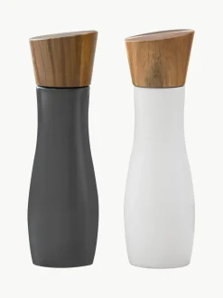 Molinillo de sal y pimienta con tapadera de madera de acacia Essentials, 2 uds.