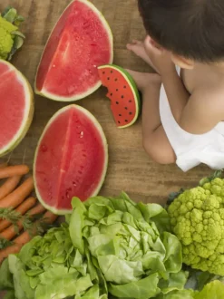 Mordedor artesanal para bebé Fruits & Veggies