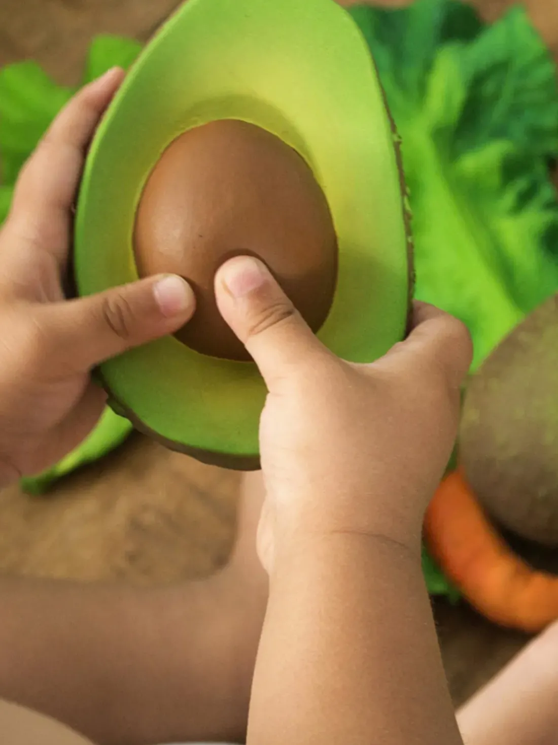 Mordedor artesanal para bebé Fruits & Veggies