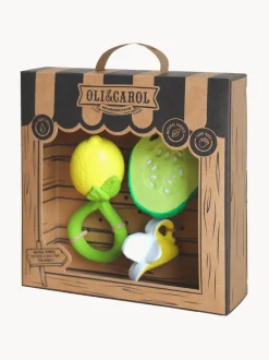 Mordedores para bebé artesanales con sonajero Newborn, 3 uds.