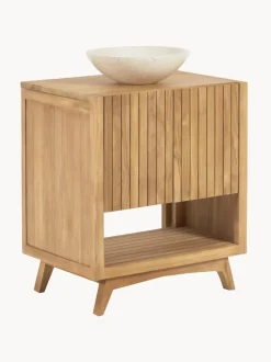 Mueble bajo lavabo de madera de teca Kuveni , 70 cm